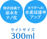 特許技術で原水をナノ化。カラダへの水素浸透率がアップ！