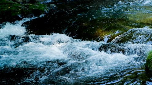 菊池渓谷の清流